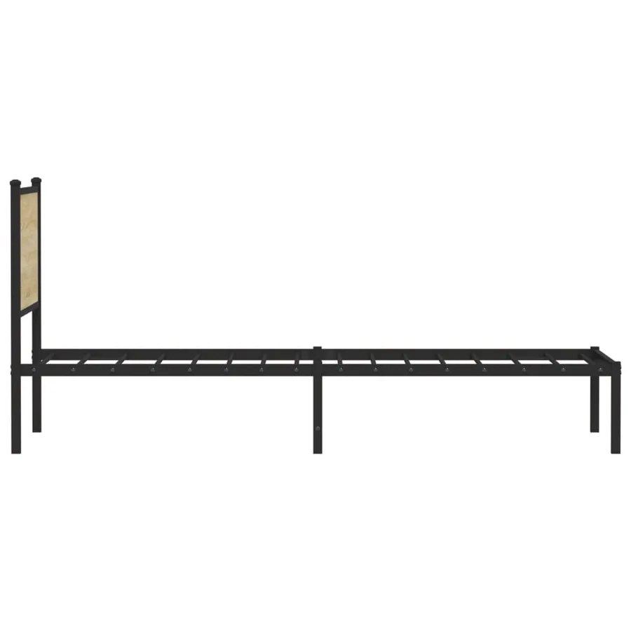 Cadre de lit en métal sans matelas chêne sonoma 80x200 cm - 6
