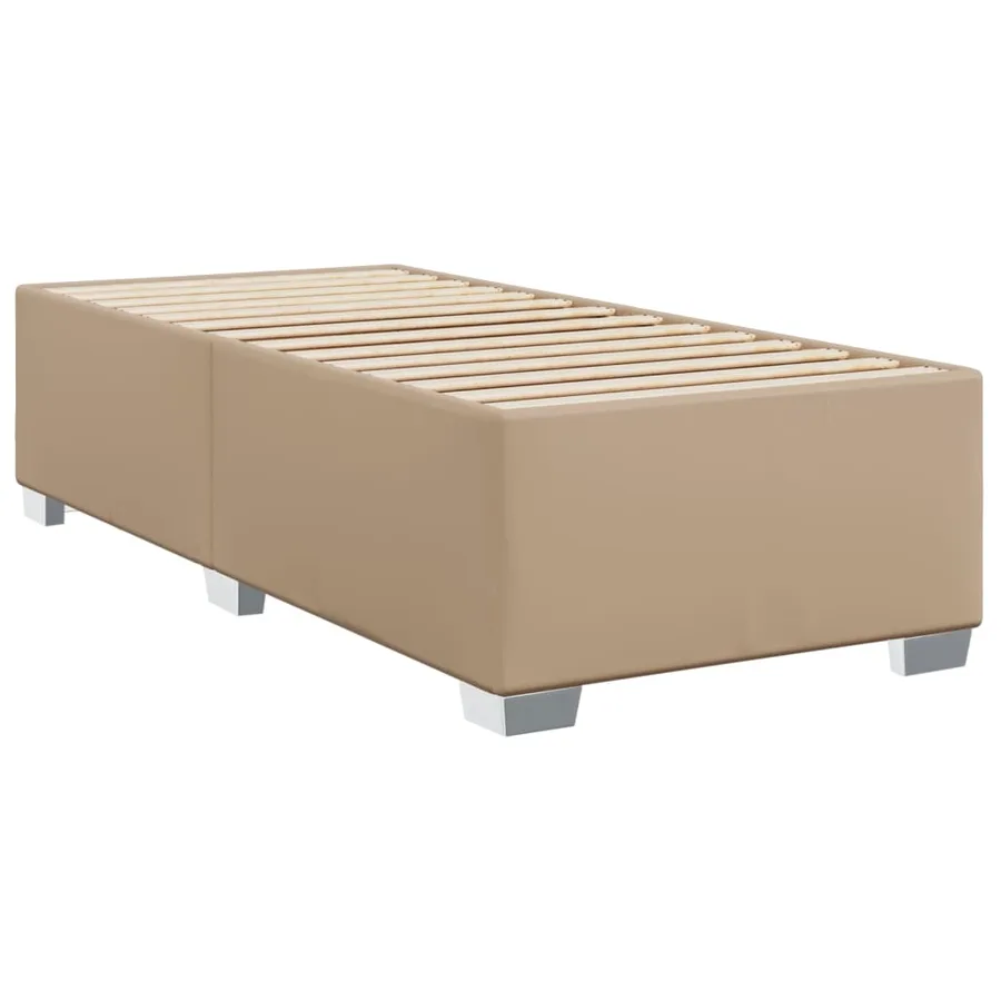 Cadre de lit sans matelas cappuccino 90x190 cm similicuir - 6