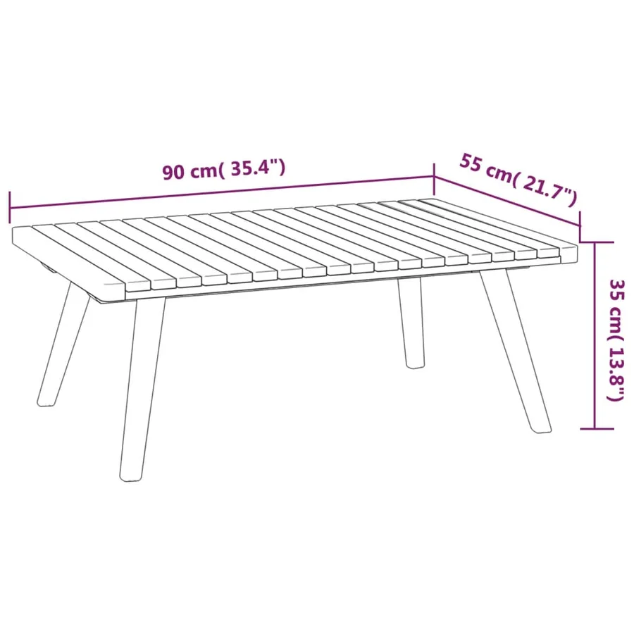 Salon de jardin 8 pcs avec coussins Bois d'acacia solide - 8