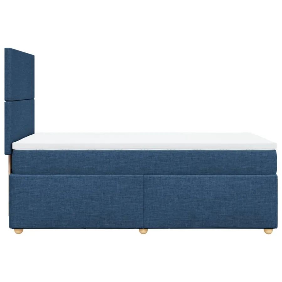 Sommier à lattes de lit avec matelas Bleu 80x200 cm Tissu - 7