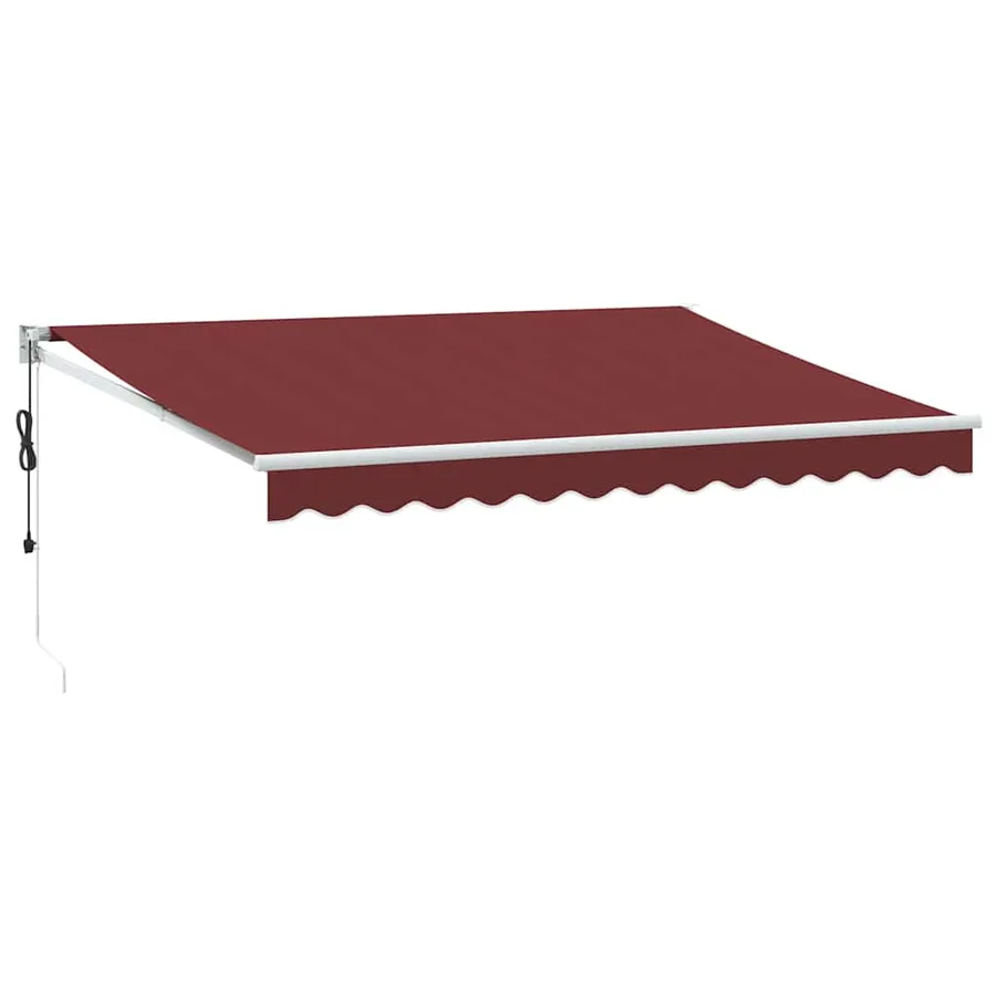 Auvent rétractable automatique bordeaux 350x250 cm - 2