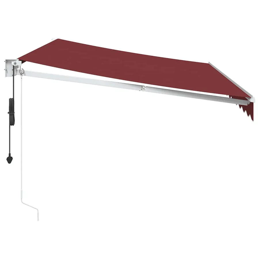 Auvent rétractable automatique bordeaux 350x250 cm - 4