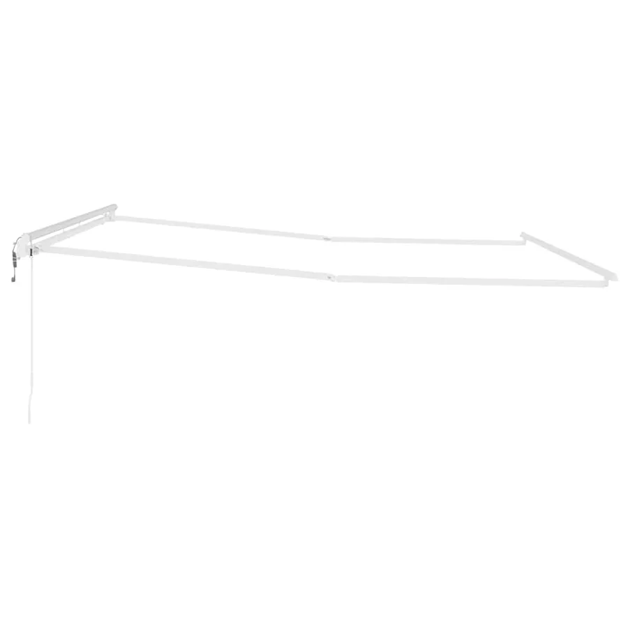 Cadre d'auvent Blanc 450 × 350 cm Aluminium - 5