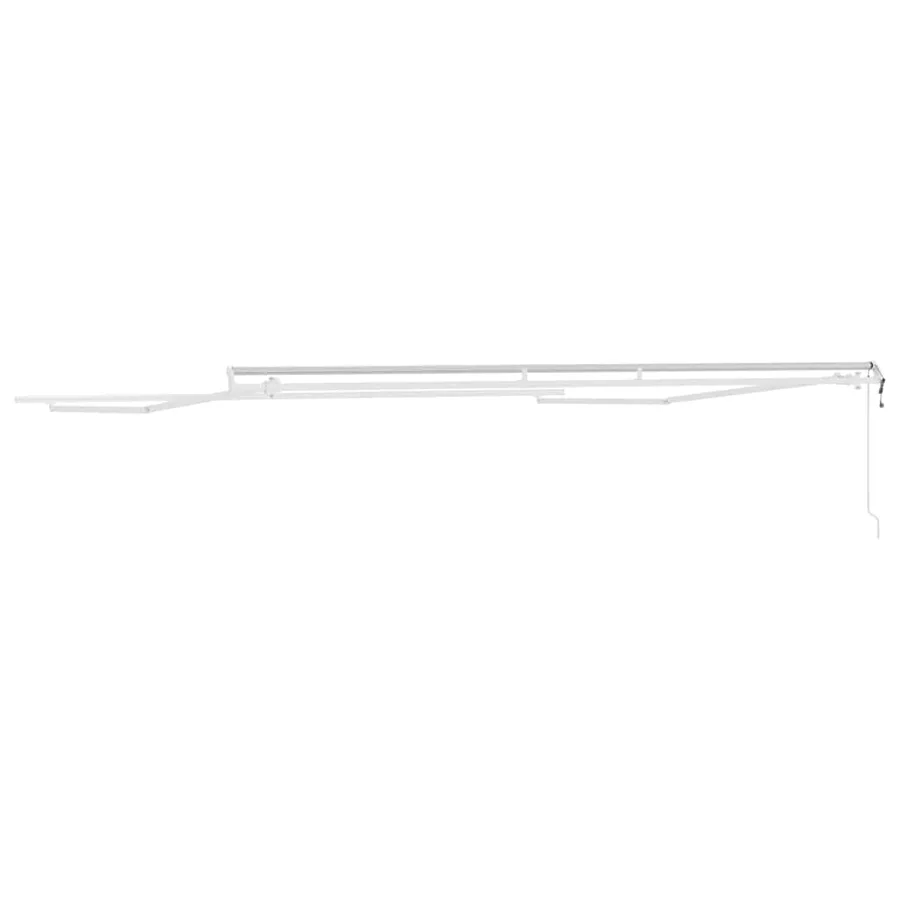 Cadre d'auvent Blanc 450 × 350 cm Aluminium - 6