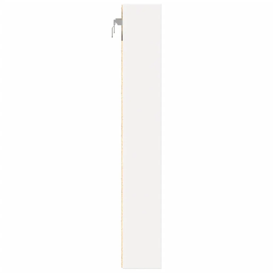 Armoire à vitrine blanc 60x8,5x58 cm bois d'ingénierie - 5