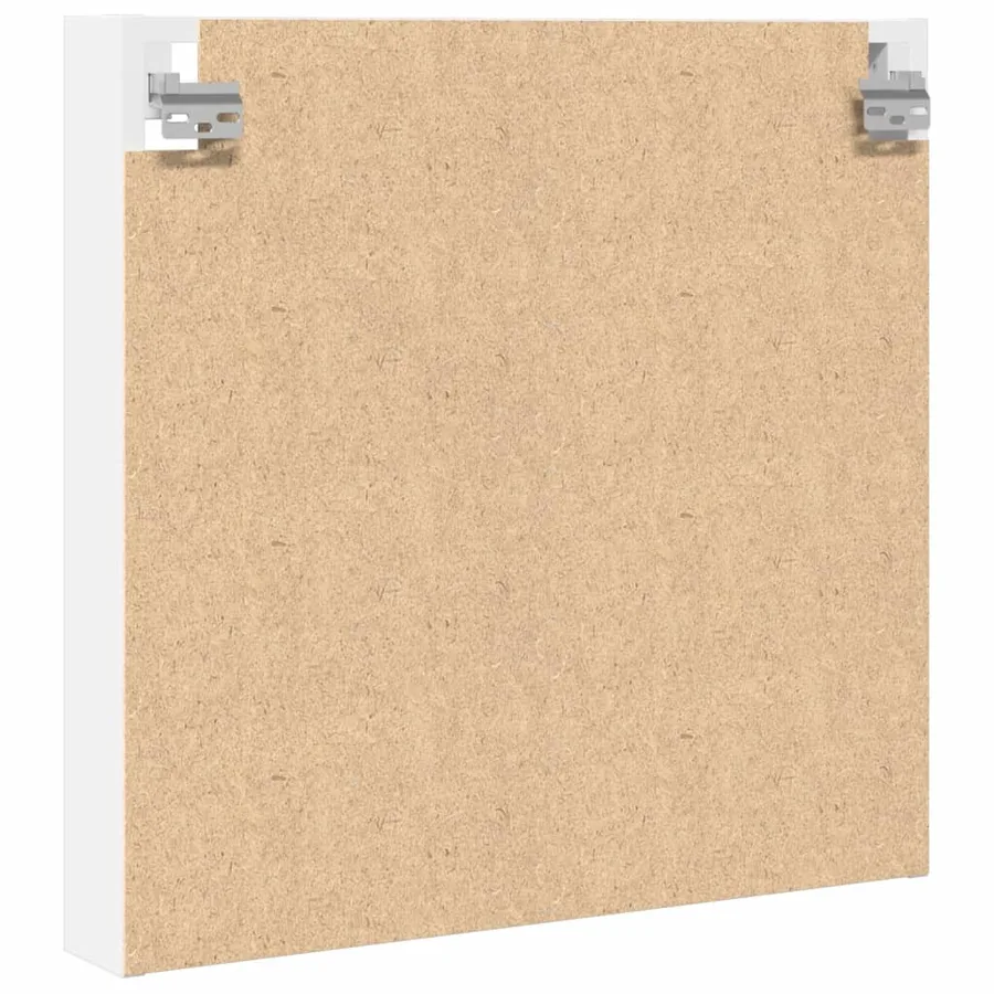 Armoire à vitrine blanc 60x8,5x58 cm bois d'ingénierie - 6