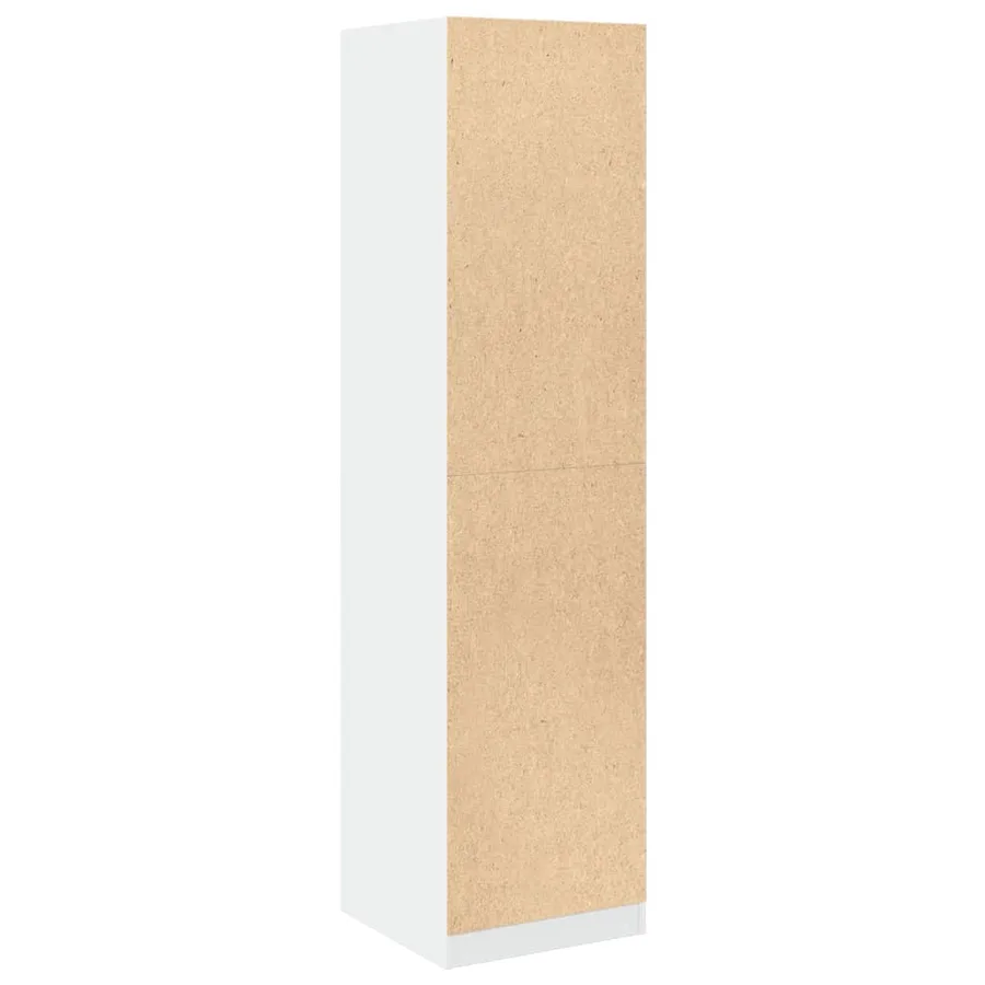 Garde-robe Blanc 50x50x200 cm Bois d'ingénierie - 6
