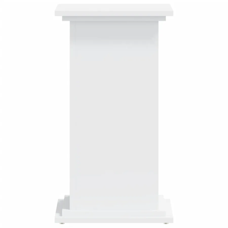 Support pour plantes blanc 33x33x60 cm bois d'ingénierie - 3