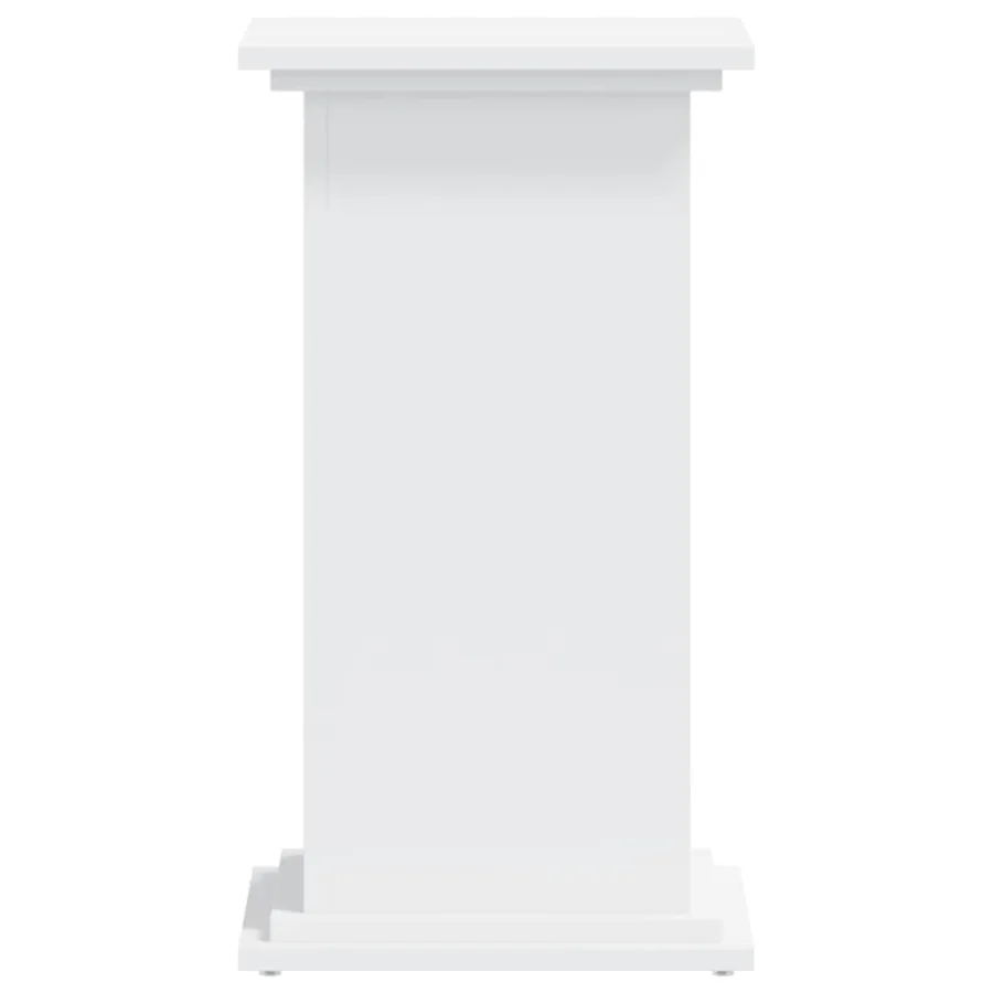 Support pour plantes blanc 33x33x60 cm bois d'ingénierie - 5