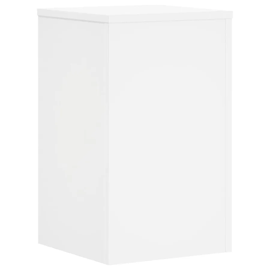 Supports pour plantes 2 pcs blanc 30x30x50 cm bois d'ingénierie - 3