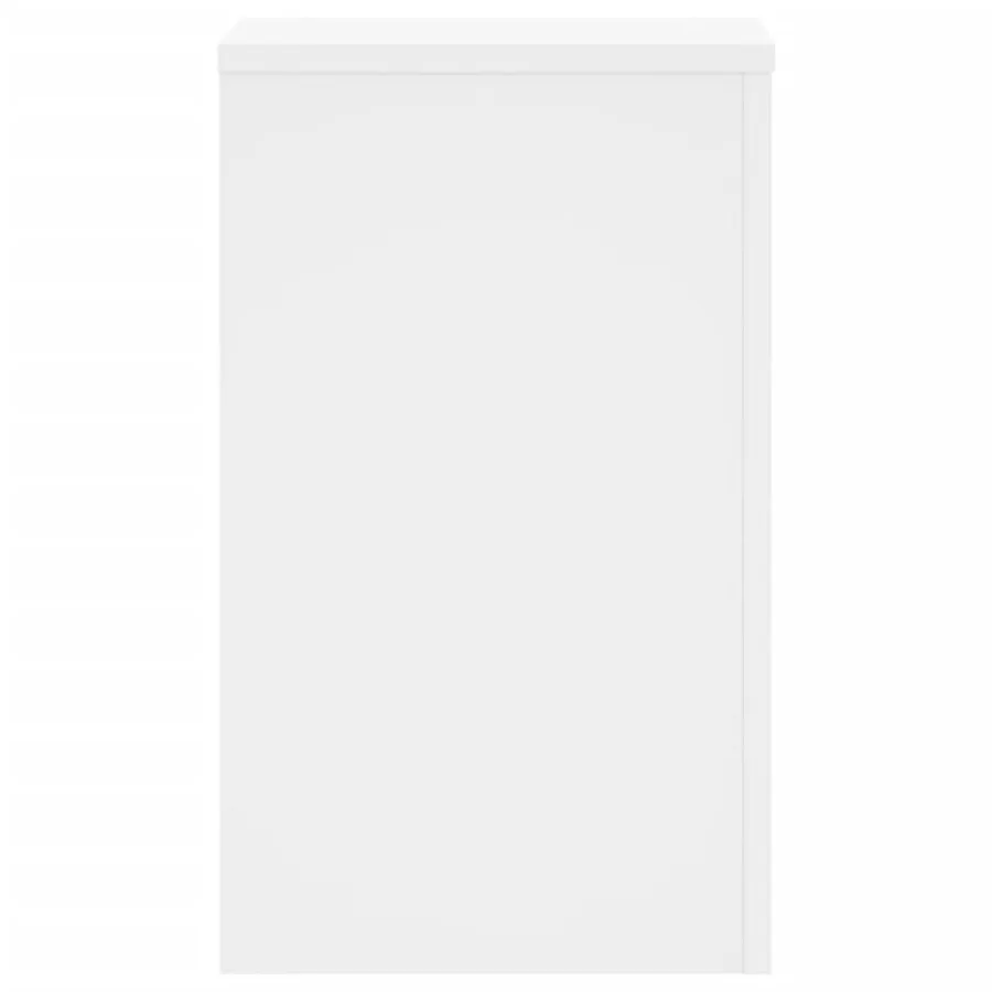 Supports pour plantes 2 pcs blanc 30x30x50 cm bois d'ingénierie - 4