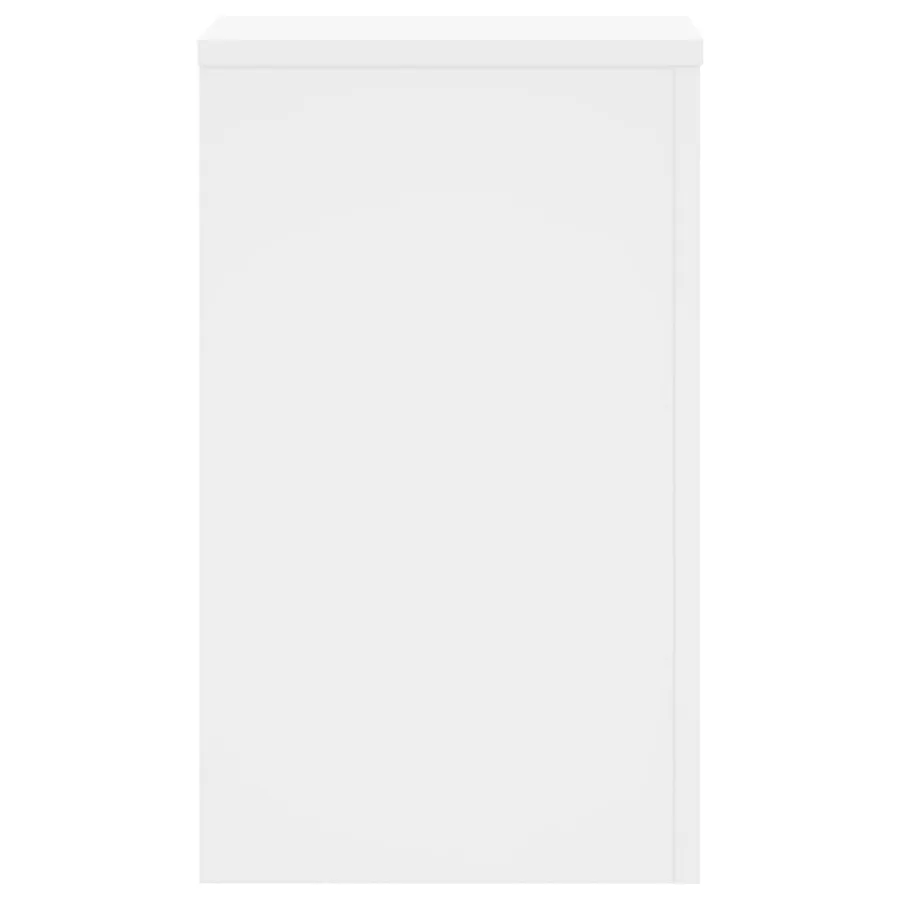 Supports pour plantes 2 pcs blanc 30x30x50 cm bois d'ingénierie - 6