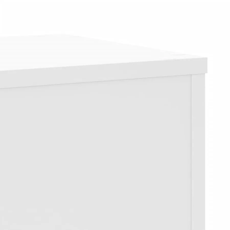 Supports pour plantes 2 pcs blanc 30x30x50 cm bois d'ingénierie - 7