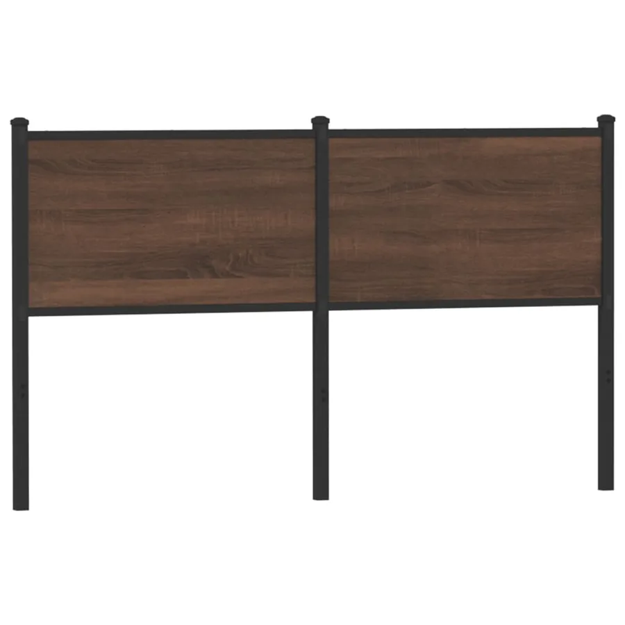 Tête de lit de remplacement chêne marron 140 cm bois d'ingénierie et acier