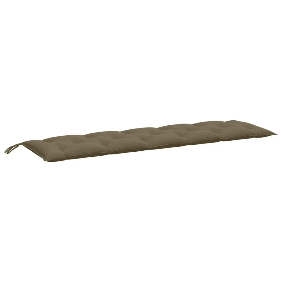 Coussin de banc de jardin taupe mélangé 180x50x7 cm tissu - 2