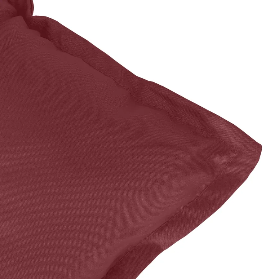 Coussin de banc de jardin rouge bordeaux mélangé tissu - 5