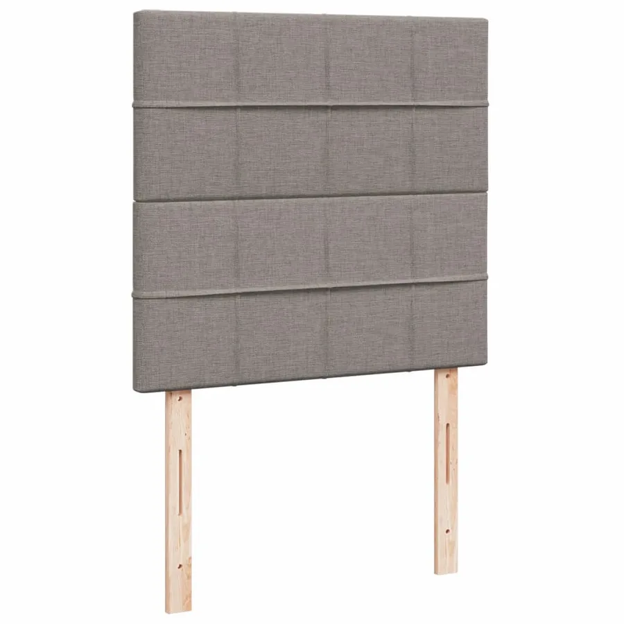 Sommier à lattes de lit avec matelas Taupe 90x200 cm Tissu - 7