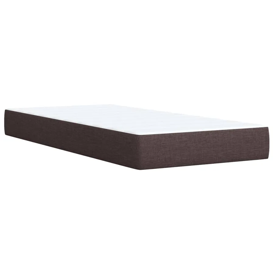 Sommier à lattes de lit avec matelas Marron foncé 90x200 cm - 10