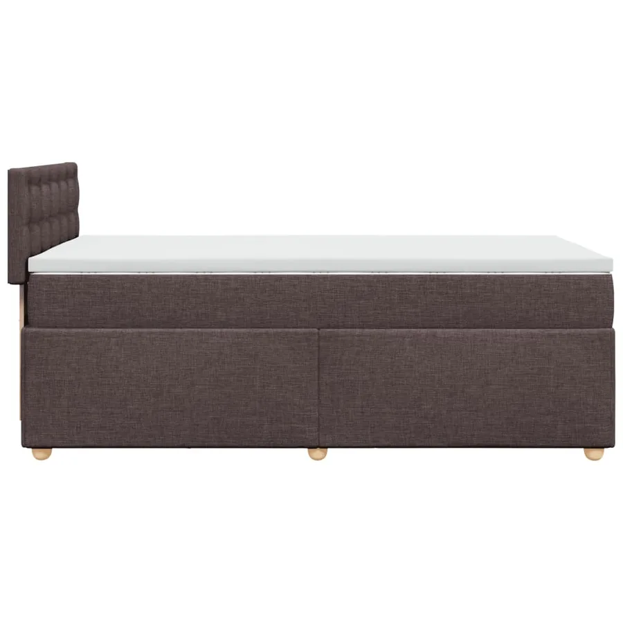 Sommier à lattes de lit avec matelas Marron foncé 90x200 cm - 5