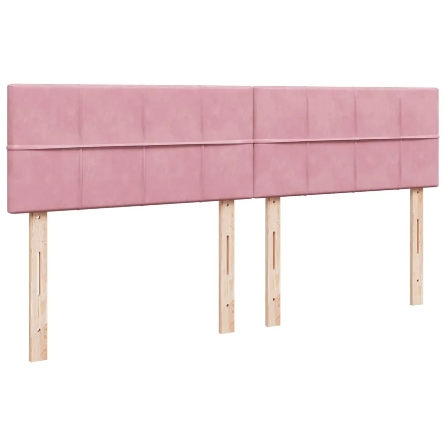 Sommier à lattes de lit avec matelas Rose 180x200 cm Velours - 9