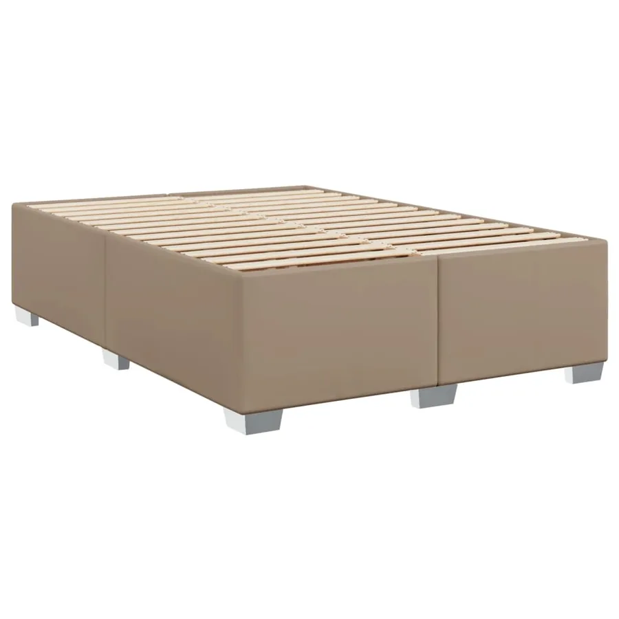 Sommier à lattes de lit avec matelas Cappuccino 140x190 cm - 6