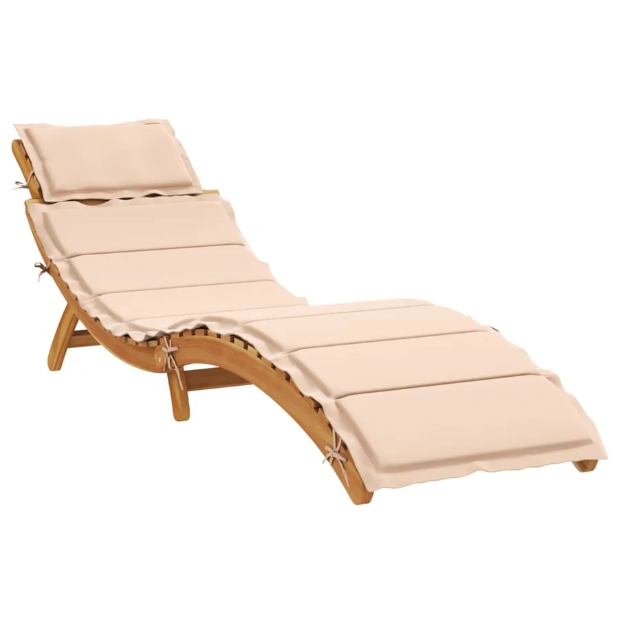 Chaises longues et coussins 2 pcs Gris foncé Bois massif acacia - 33