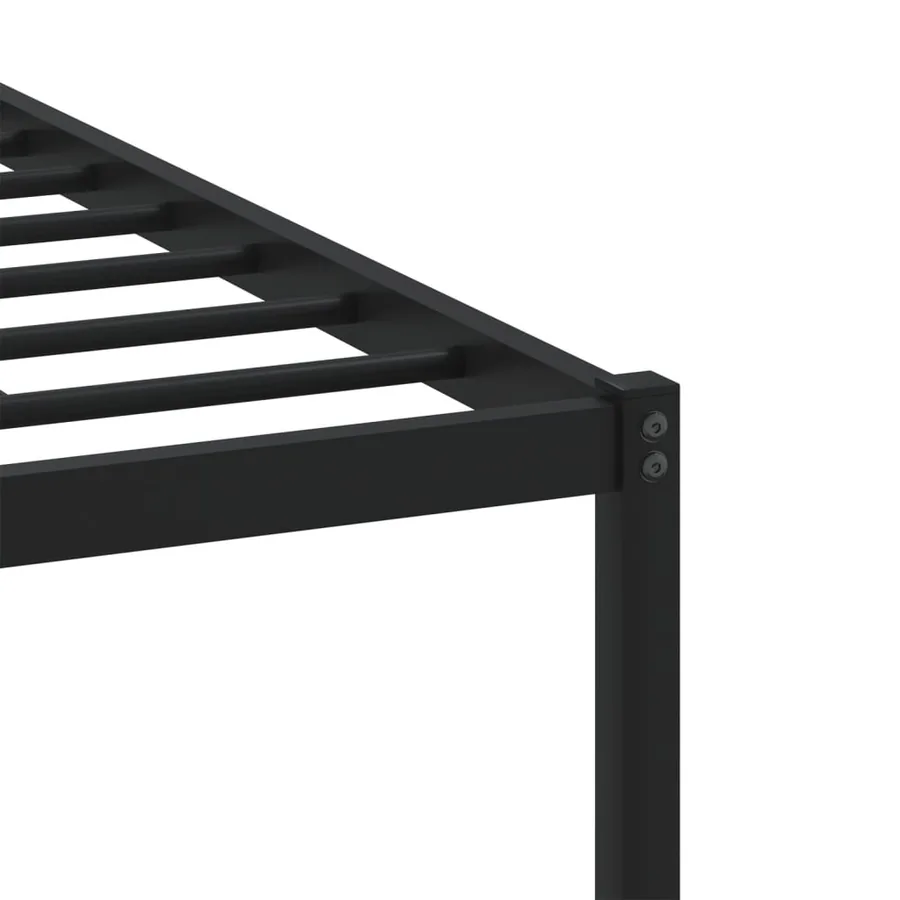 Cadre de lit en métal sans matelas chêne sonoma 100x200 cm - 8
