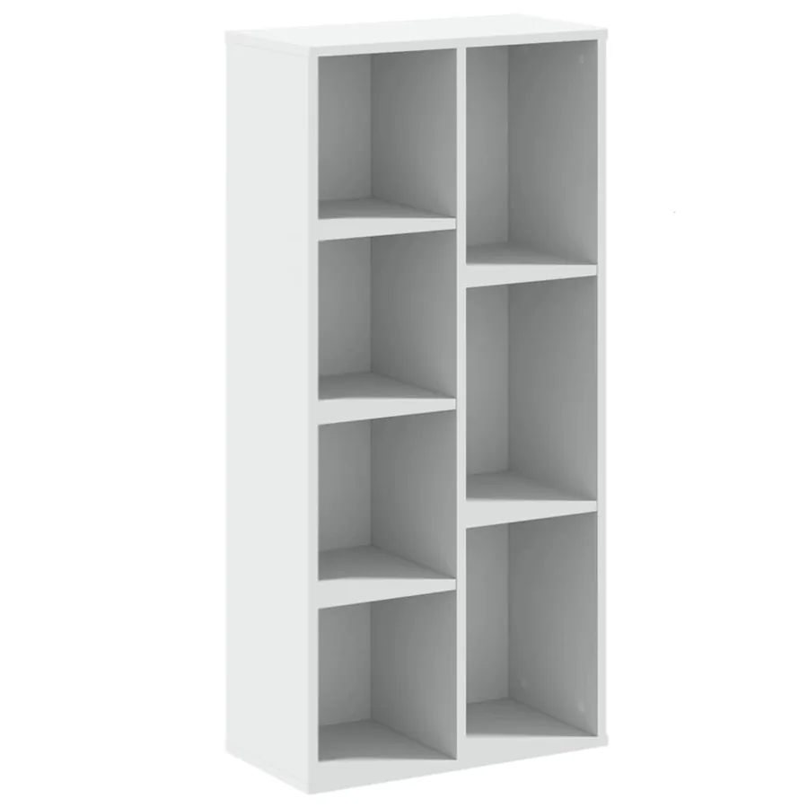 Bibliothèque blanc 50x25x105 cm bois d'ingénierie - 2