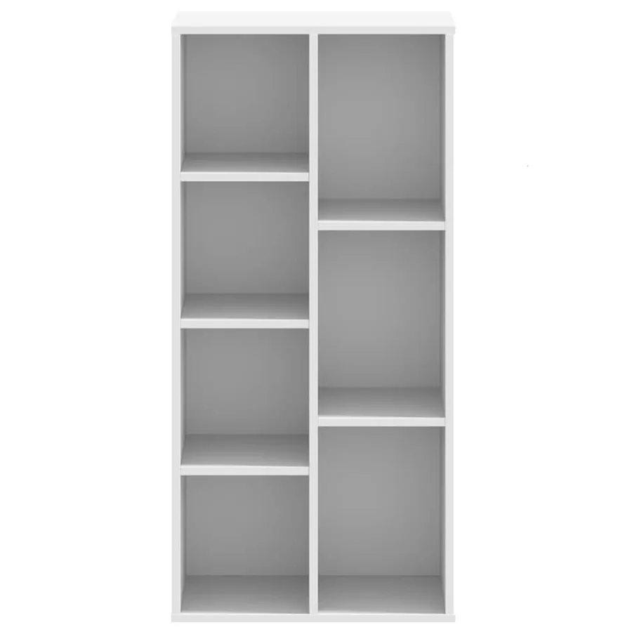 Bibliothèque blanc 50x25x105 cm bois d'ingénierie - 4