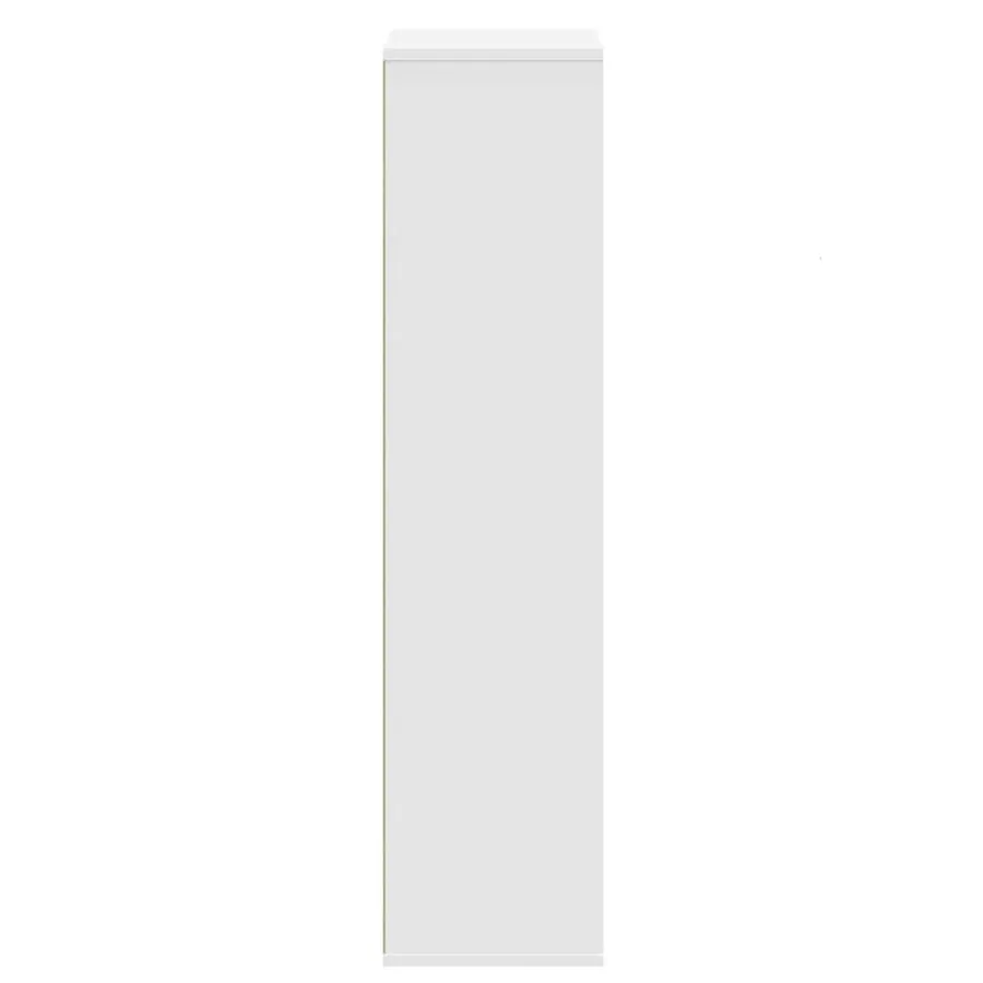 Bibliothèque blanc 50x25x105 cm bois d'ingénierie - 5