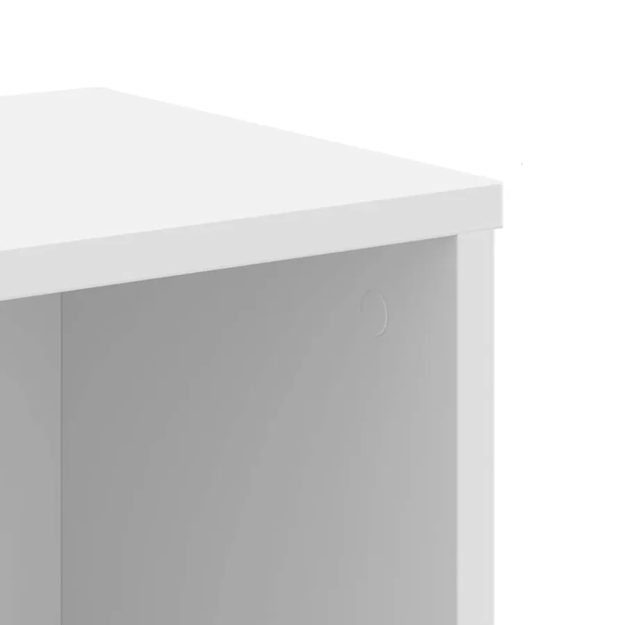 Bibliothèque blanc 50x25x105 cm bois d'ingénierie - 7