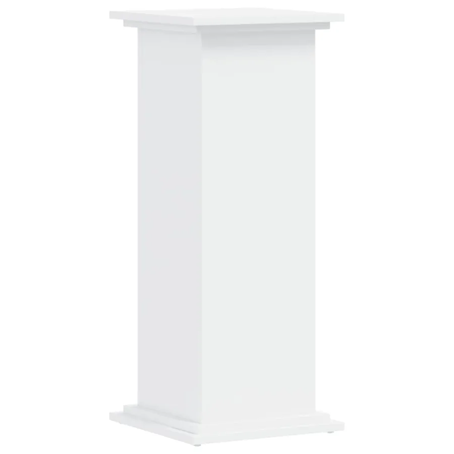 Support pour plantes blanc 33x33x80 cm bois d'ingénierie - 2