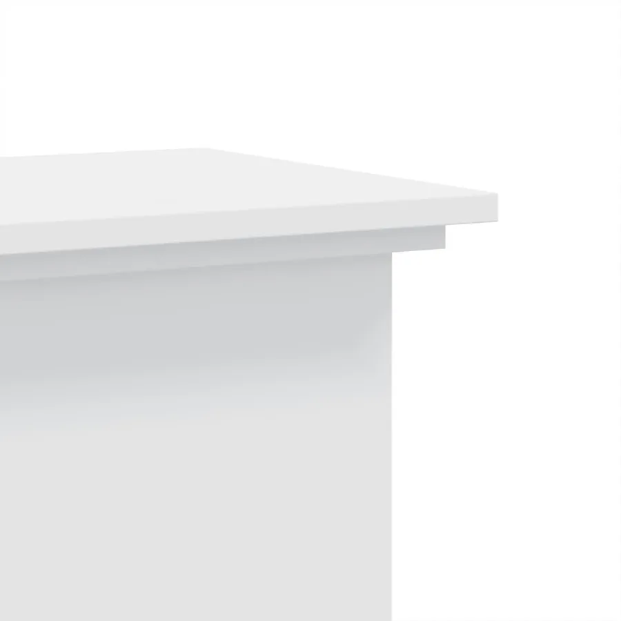 Support pour plantes blanc 33x33x80 cm bois d'ingénierie - 6