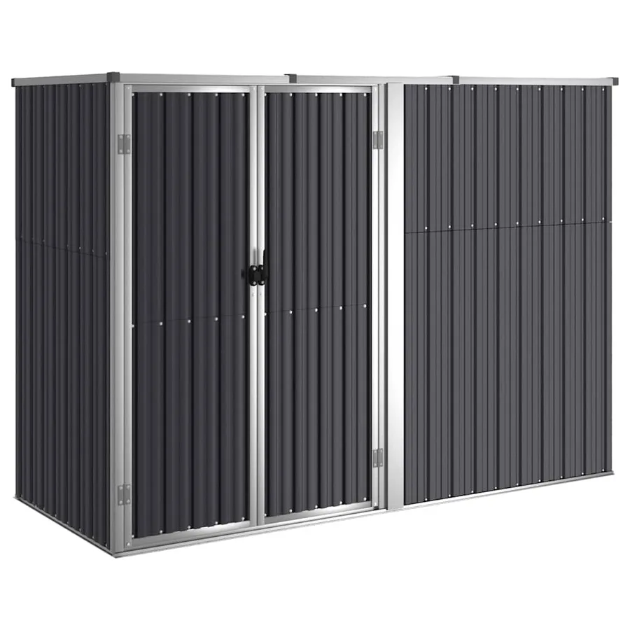 Garden tool shed Anthracite 225x89x161 cm Galvanised steel - 2