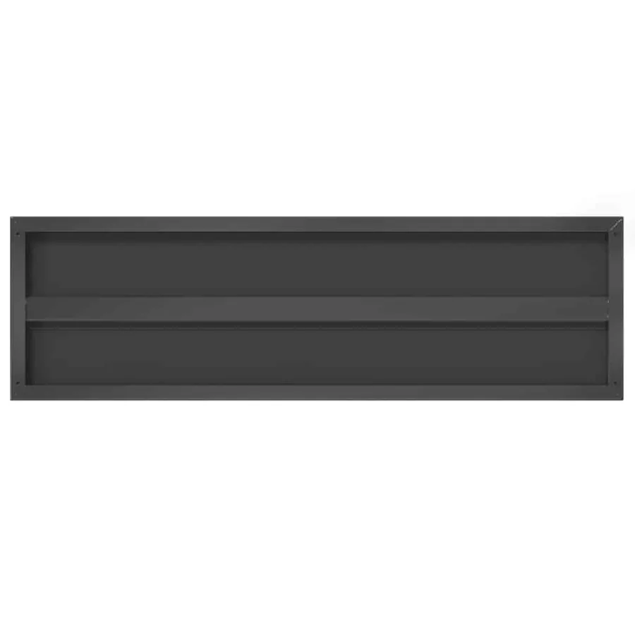 Étagères murales 2 pcs 100x30 cm noir acier inoxydable - 7