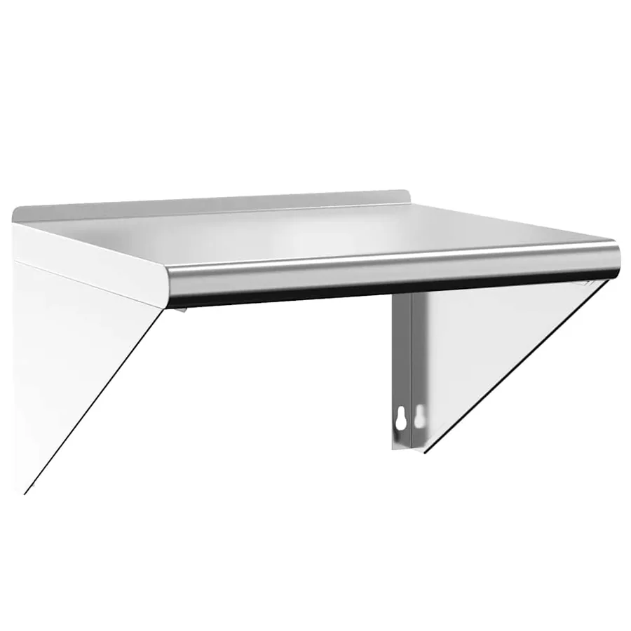 Étagère murale 50x45x31 cm argenté acier inoxydable - 2