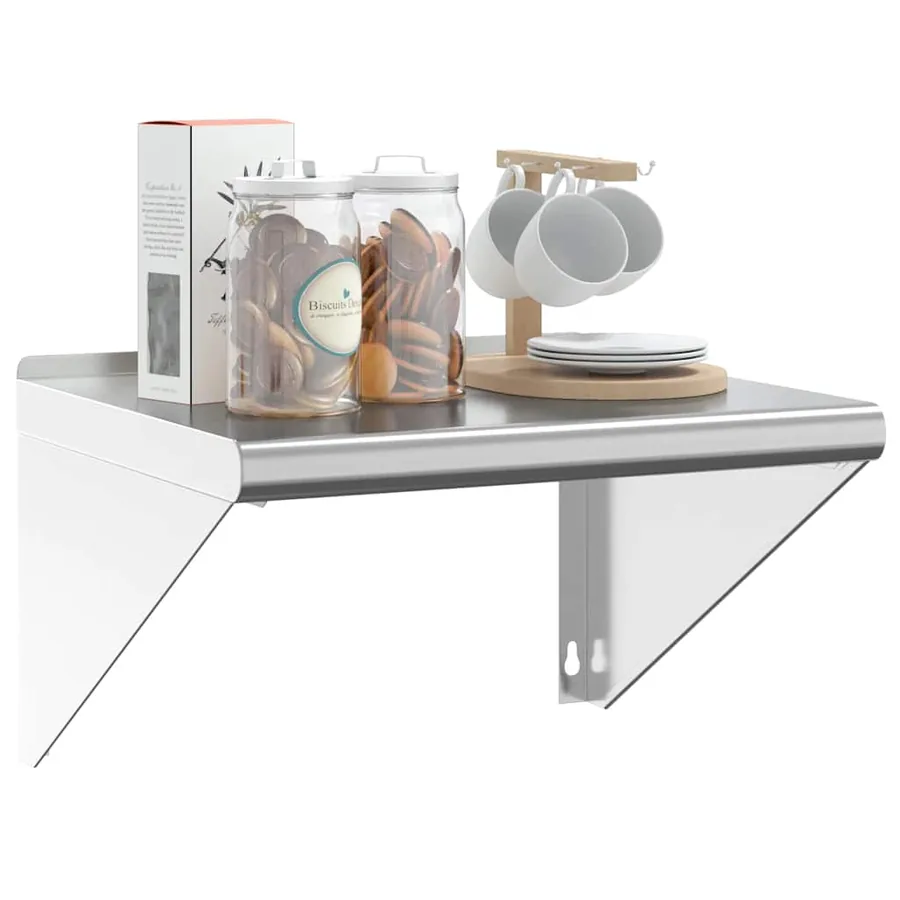 Étagère murale 50x45x31 cm argenté acier inoxydable - 4