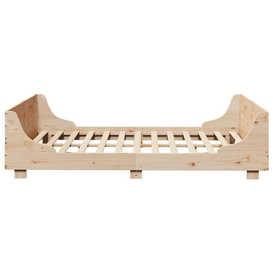 Cadre de lit sans matelas 120x200 cm bois de pin massif - 5