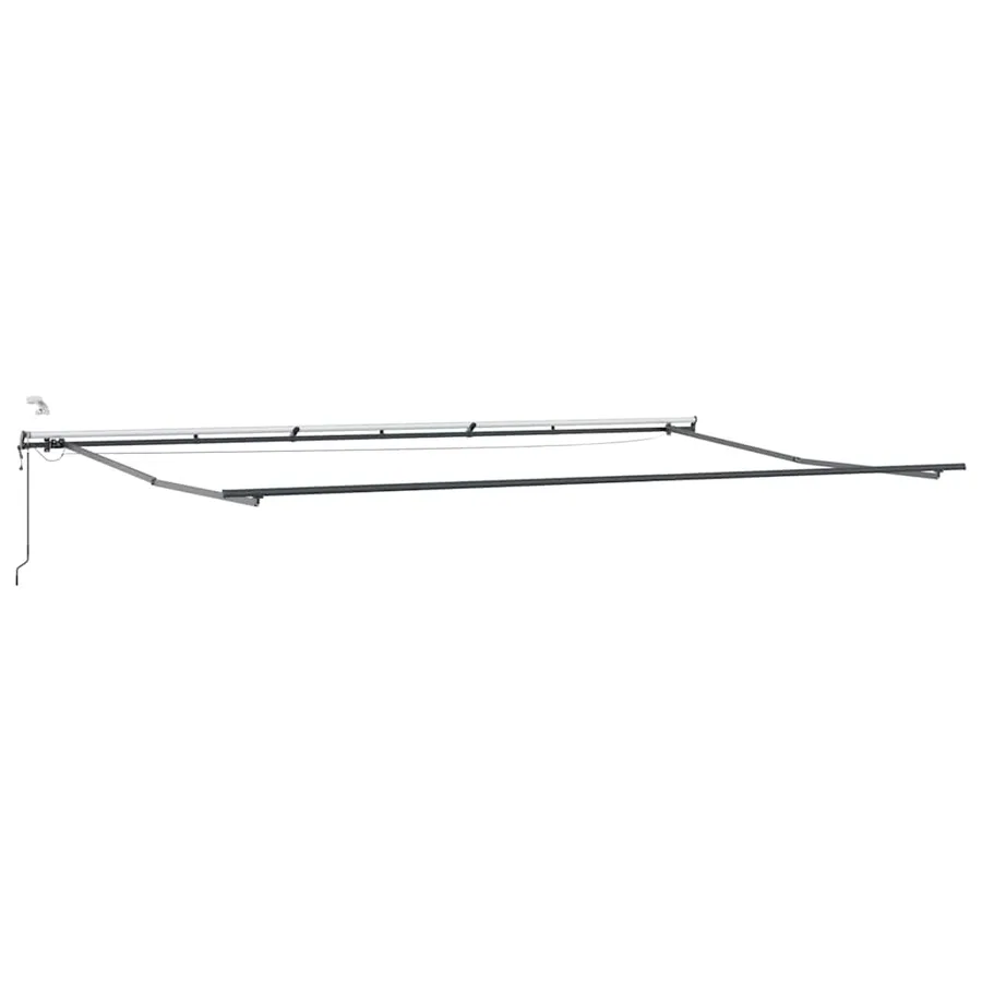 Cadre d'auvent Anthracite 600 × 350 cm Aluminium - 2