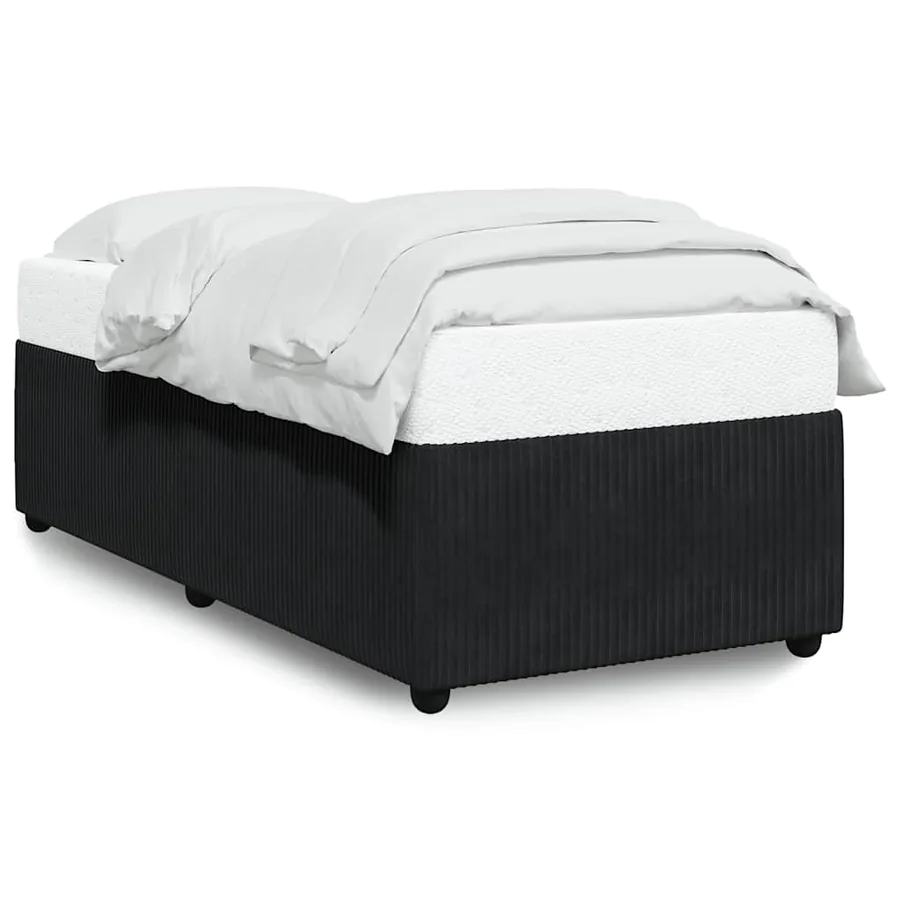 Cadre de lit sans matelas noir 80x200 cm velours - 2