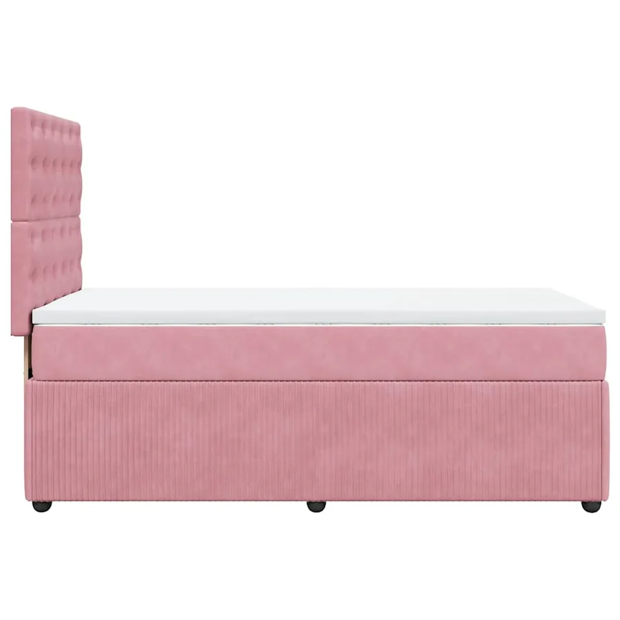 Sommier à lattes de lit et matelas Rose 80x200 cm Velours - 7
