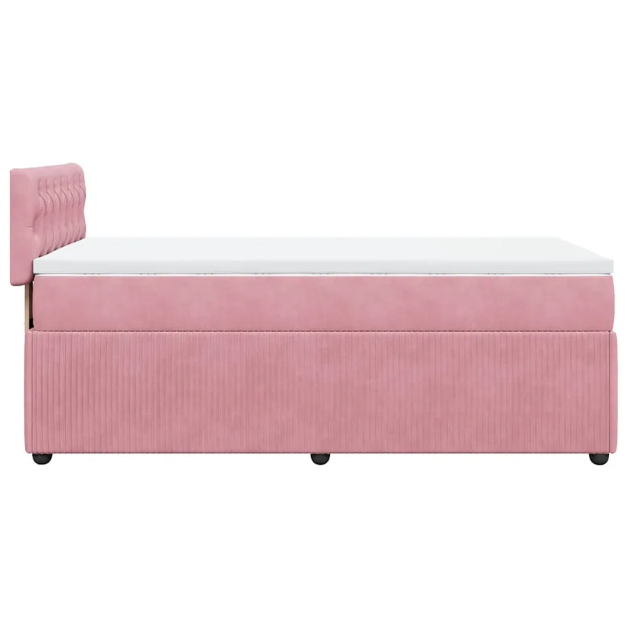 Sommier à lattes de lit et matelas Rose 80x200 cm Velours - 7