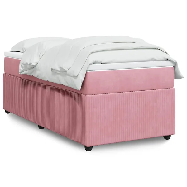 Sommier à lattes de lit et matelas Rose 80x200 cm Velours