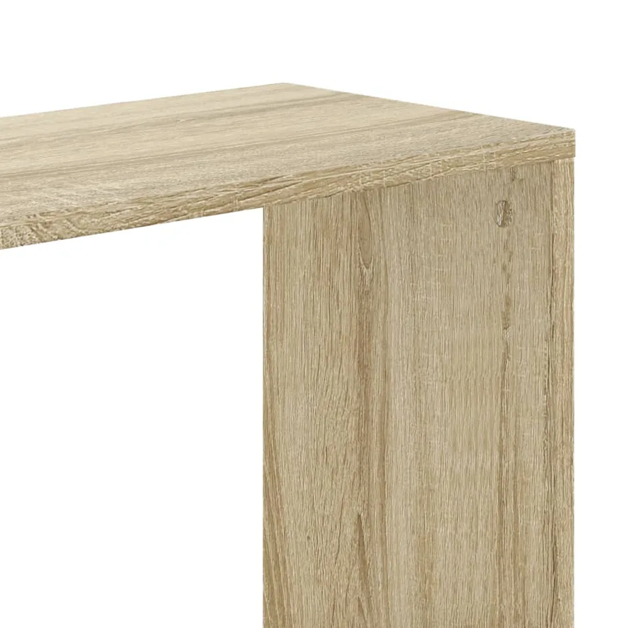 Bibliothèque 5 niveaux chêne sonoma bois d'ingénierie - 6