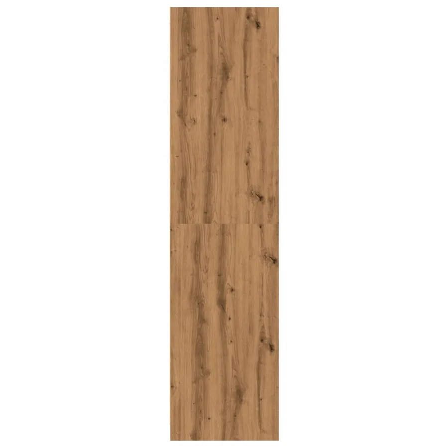 Garde-robe chêne artisanal 50x50x200 cm bois d'ingénierie - 5