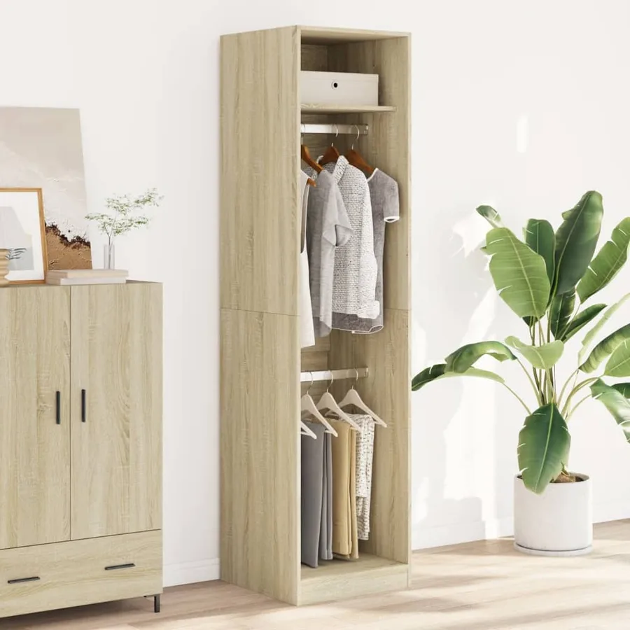 Garde-robe Chêne sonoma 50x50x200 cm Bois d'ingénierie - 3