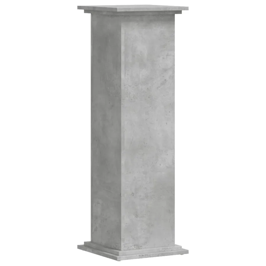 Support pour plantes gris béton 33x33x100 cm bois d'ingénierie - 4