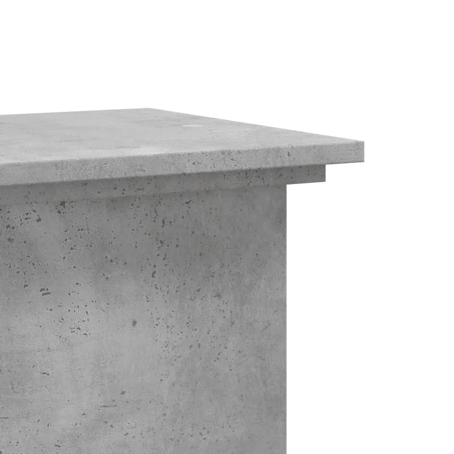 Support pour plantes gris béton 33x33x100 cm bois d'ingénierie - 6