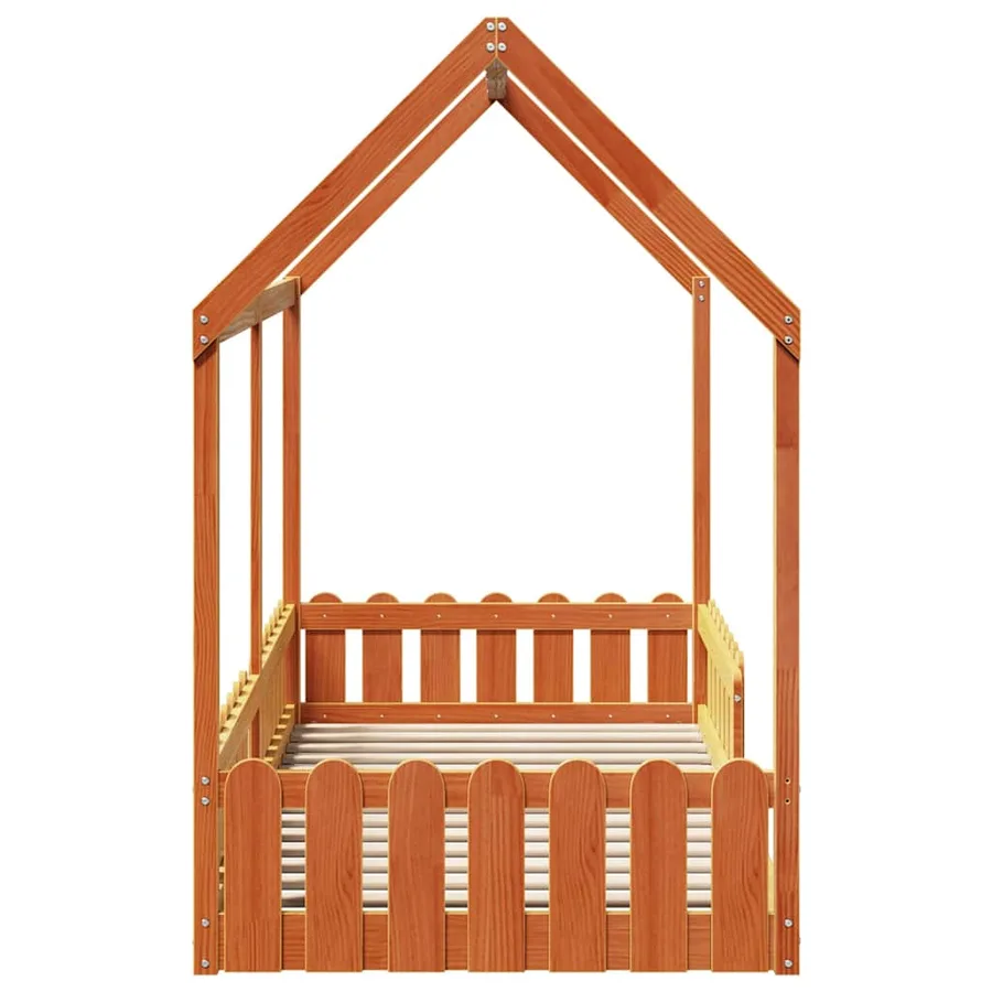 Cadre de lit d'enfants forme de maison sans matelas 90x190 cm - 5