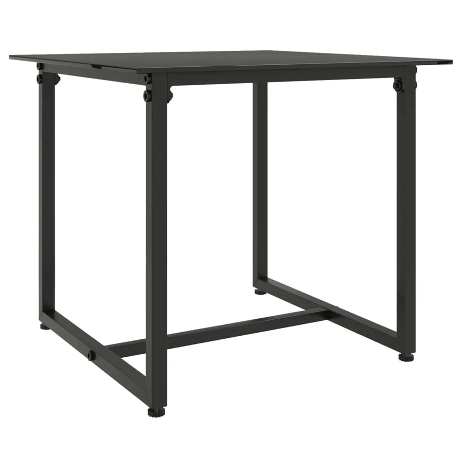 Mobilier d'extérieur 3 pcs avec coussins Résine tressée Noir - 8